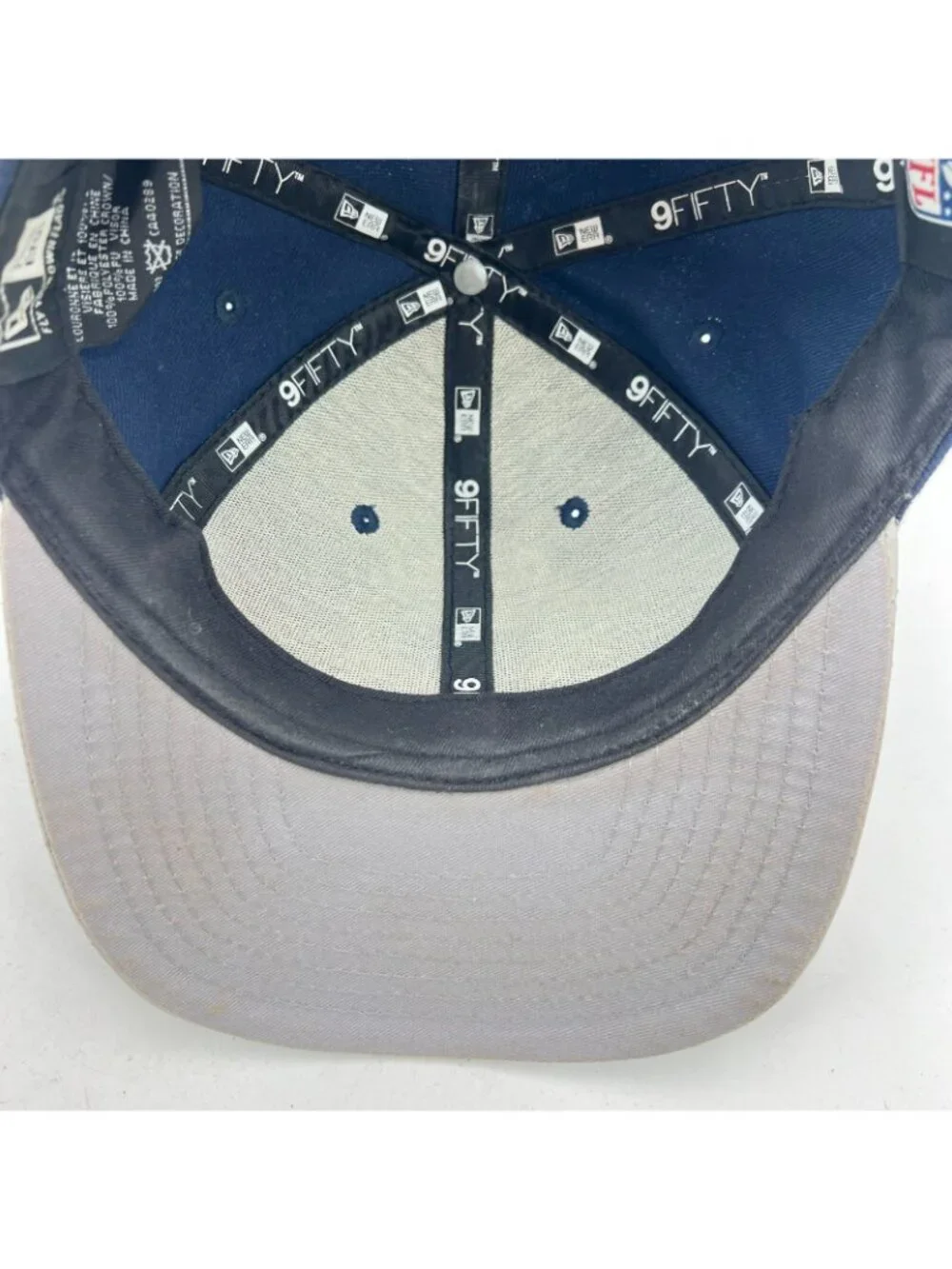 Dallas Cowboys NFL New Era 9fifty Vintage Blue Navy Grey Snapback Hat Cap